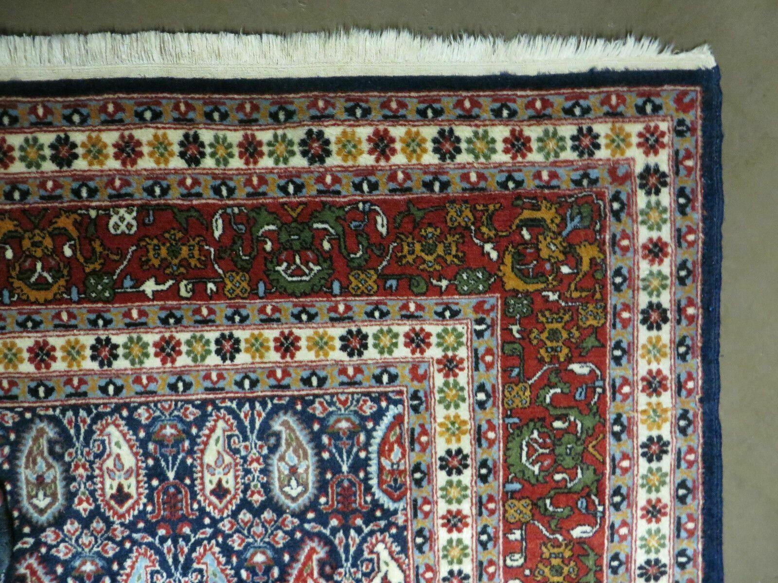 6' X 9' Vintage Fine Handmade India Paisley Rug Hand Knotted Carpet Organic Dye - Jewel Rugs