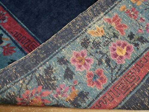 8' X 10' Antique Hand Made Art Deco Nichols Peking Chinese Rug Carpet Blue Nice - Jewel Rugs