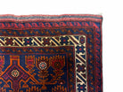 3x5 New Vintage Handmade Afghan Wool Rug Balouch Rug Tree Of Life Red Blue Beige - Jewel Rugs