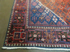 7' X 11' Vintage Handmade India Geometric Oriental Wool Rug Carpet Vegy Dyes - Jewel Rugs