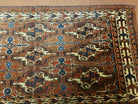 31" X 48" Antique Handmade Yamud Turkoman Yomud Chuval Wool Rug Carpet Nice - Jewel Rugs