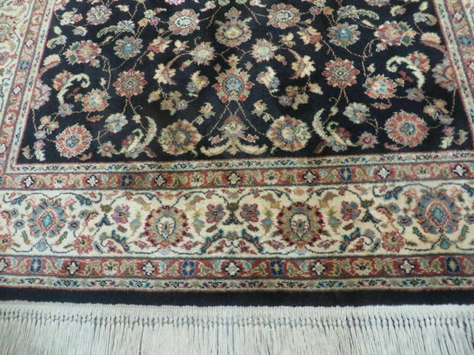 5' 9" X 9' Karastan Black Kashann # 796 Wool Rug American Made Nice - Jewel Rugs