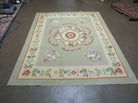 5' X 7' Vintage Handmade Aubusson Needlepoint Flat Pile Weave Wool Rug Nice - Jewel Rugs