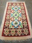 3' 4" X 6' Antique European Kilim Handmade Flat Weave Wool Rug Veg Dyes Nice - Jewel Rugs