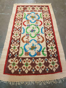 3' 4" X 6' Antique European Kilim Handmade Flat Weave Wool Rug Veg Dyes Nice - Jewel Rugs