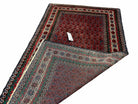 3x5 New Vintage Handmade Tribal Rug Afghan Balouch Rug Wool Rug Star Fish Red - Jewel Rugs