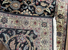 Indo Persian Rug 4x6, Wool Oriental Carpet, Allover Floral Pattern, Shah Abbas Flowers, Handmade Vintage Rug 4 x 6, Indian Rug, Bedroom Rug - Jewel Rugs