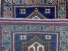 3 X 4 Handmade Tribal Wool Rug Baluchi Rug Afghan Balouch Rug Blue Red Beige - Jewel Rugs