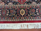 6' X 9' Vintage Fine Handmade India Floral Oriental Wool Rug Carpet Red Nice - Jewel Rugs