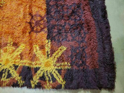 8' X 11' Vintage 1960 Danish Rya Shag DeLuxe Ege Rug Mid-Century Modern Nice - Jewel Rugs