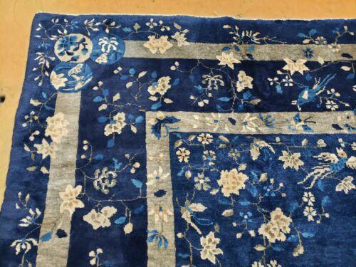 8' X 10' Antique Hand Made Art Deco Nichols Peking Chinese Rug Carpet Blue Nice - Jewel Rugs