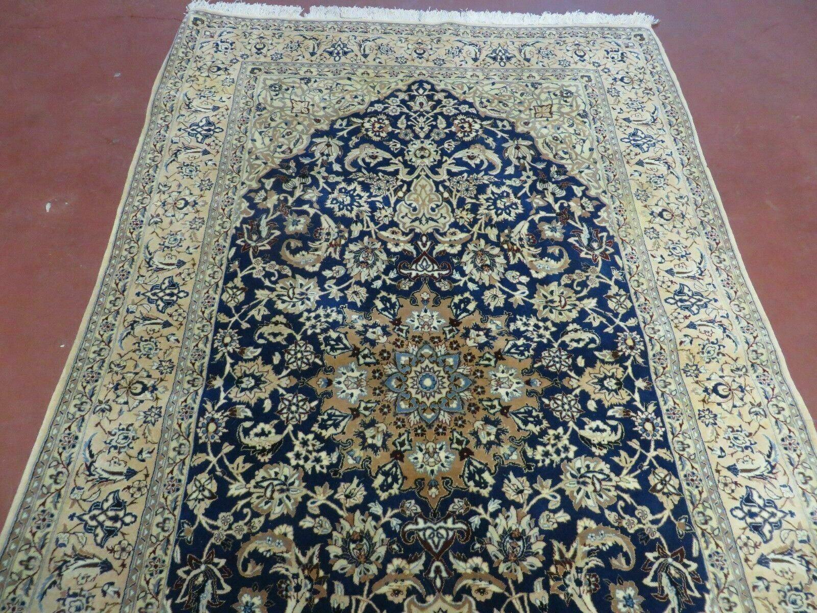 4' X 6' Handmade Ultra Fine India Floral Oriental Wool Silk Rug Hand Knotted - Jewel Rugs