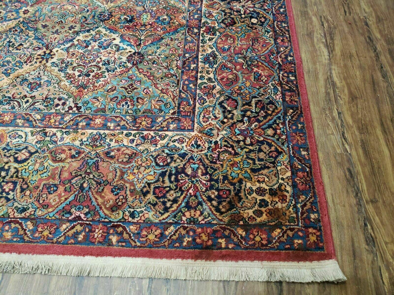 8' 8" X 12' Karastan Multicolor Panel Kirman # 717 Wool Rug American Beauty - Jewel Rugs