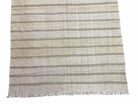 5x8 Turkish Kilim Rug, Flatweave Carpet, Striped Blanket, Southwestern Design, New, Gray, Wool, High Quality, Hand-Knotted - Jewel Rugs