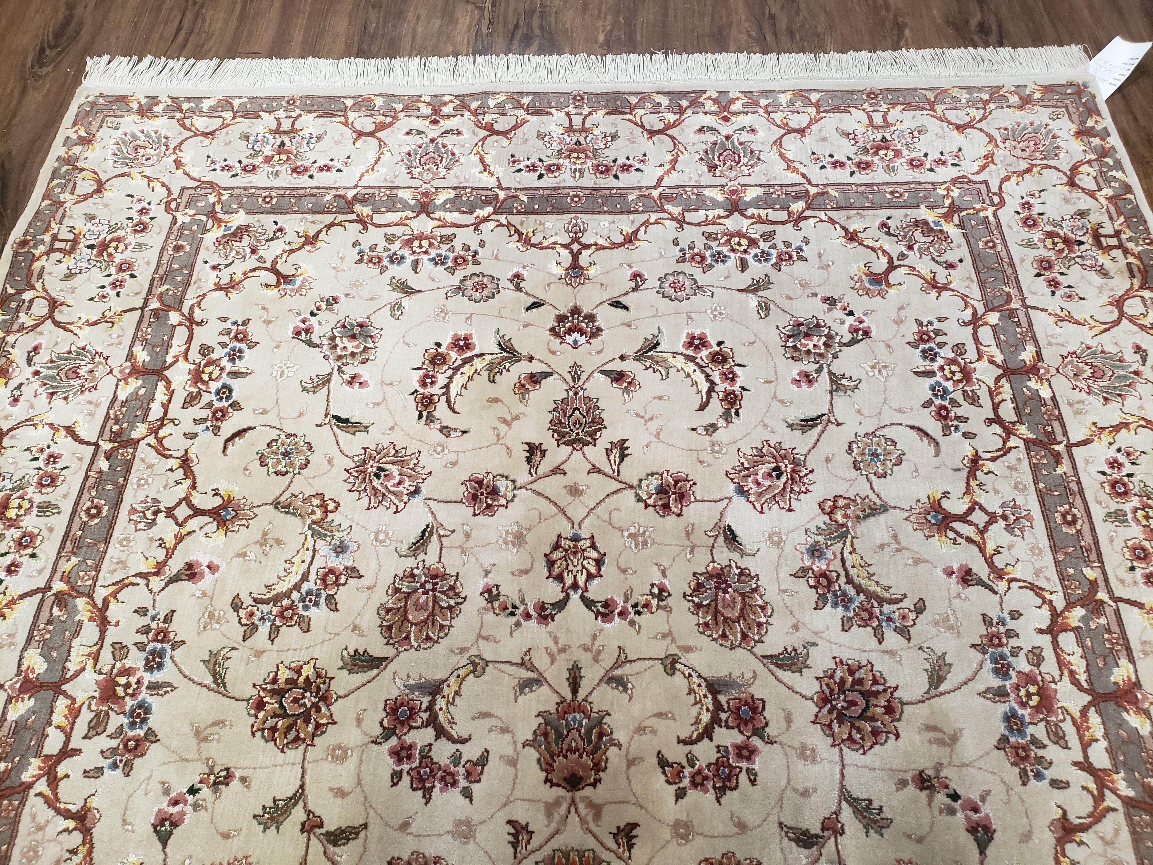 4x6 Indo-Persian Nain Wool Rug