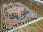 4.5' X 6.5' Handmade Antique Fine Indian Wool Rug Carpet Red - Jewel Rugs