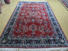 6' X 9' Handmade Indian Floral Oriental Wool Rug Hand Knotted Carpet Signed - Jewel Rugs