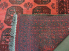 7' X 10' Antique Handmade Afghan Bashir Turkoman Bokhara Balouch Woven Wool Rug - Jewel Rugs