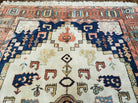 6' X 9' Vintage Handmade India Geometric Oriental Rug Wool Hand Knotted Carpet - Jewel Rugs