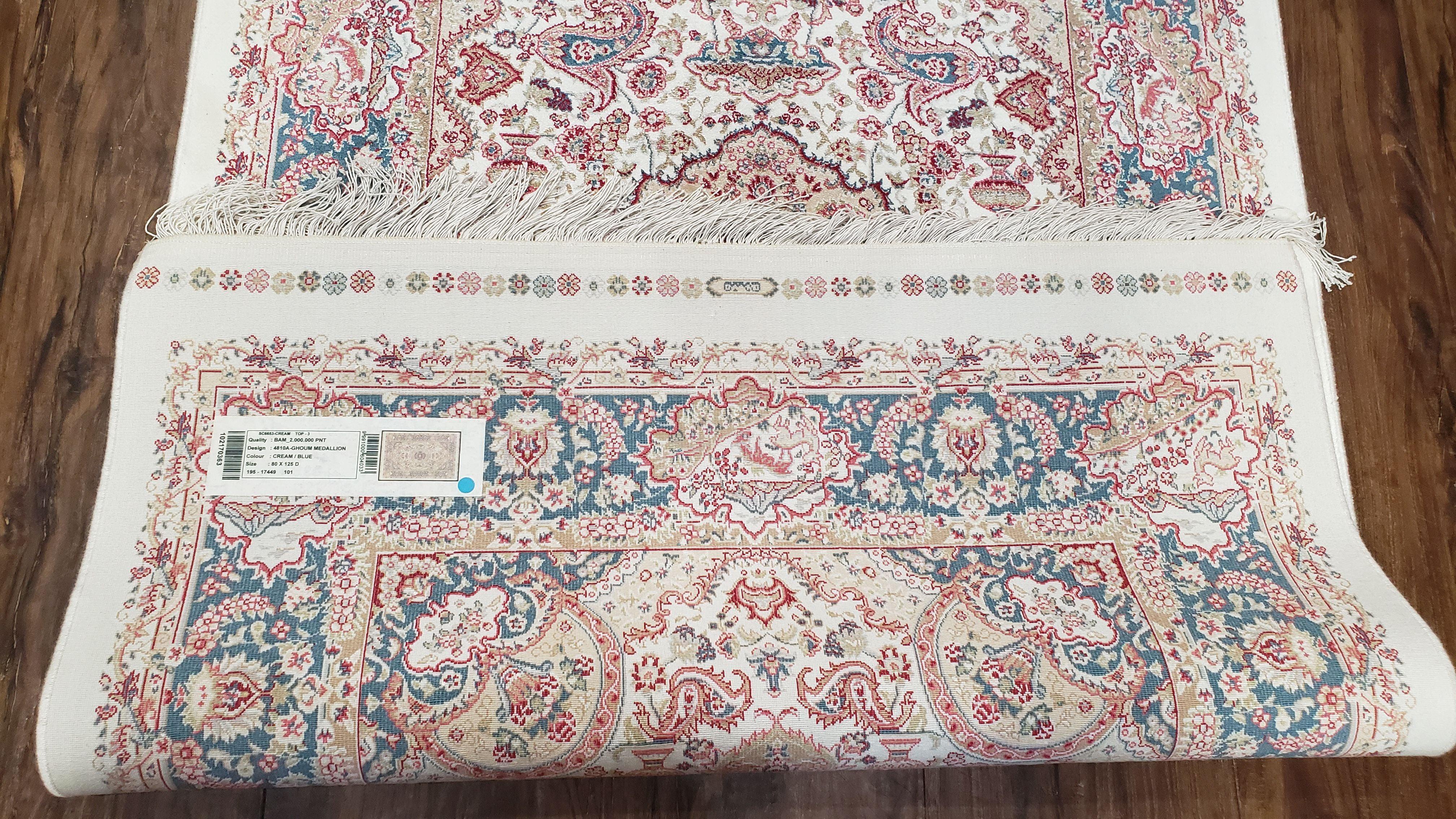 Small Silk Carpet, Medallion Rug, Very Fine, Persian Design, Silk-on-Silk, Oriental Accent Rug, Bamboo Silk, 2.5 x 4 ft, 2' 8" x 4' 1" - Jewel Rugs