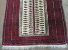 3' X 5' Antique Handmade Turkoman Balouchi Prayer Wool Rug Khamesh - Jewel Rugs