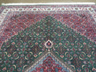 6' X 9' Vintage Handmade India Floral Oriental Rug Hand Knotted Carpet Green - Jewel Rugs