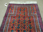 3' X 5' Antique Handmade Pakistan Turkoman Balouch Bokhara Wool Rug Carpet - Jewel Rugs