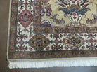 6' X 9' Vintage Handmade India Floral Oriental Wool Rug Veg Dye Camel Hair Nice - Jewel Rugs