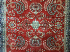 6' X 9' Vintage Handmade Indo Persian Wool Rug Veg Dyes Nice Red - Jewel Rugs