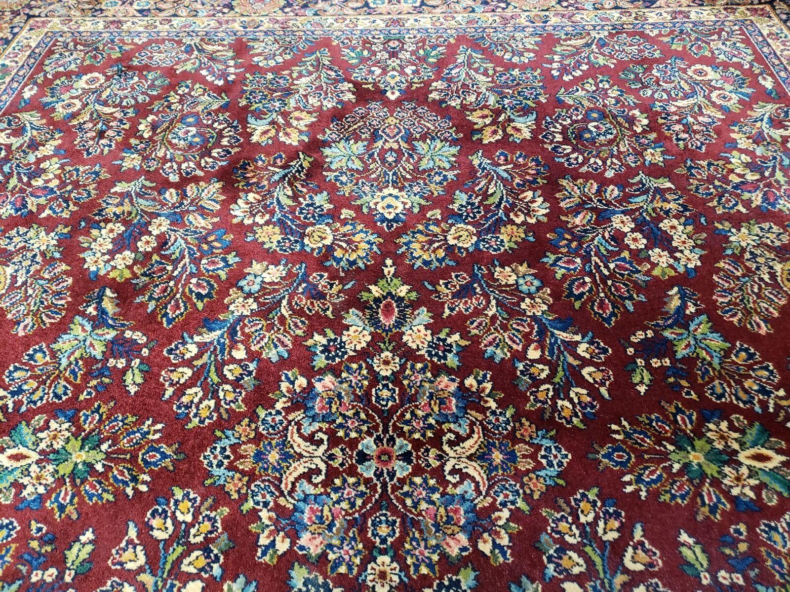 8' 8" X 10' 6" Karastan # 700 Red Saroukk # 785 Wool Rug American Made Beauty - Jewel Rugs