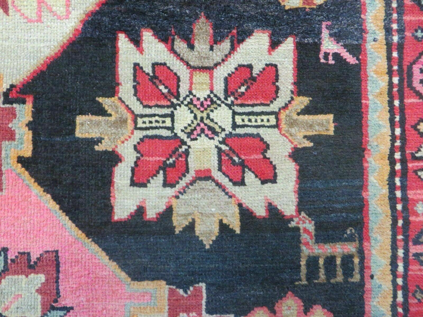 5' X 9' Antique Karabagh Caucasian Rug Handmade Wool Carpet Organic Dyes Nice - Jewel Rugs