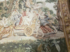 4' 6" X 6' Tapestry French Design Handmade Aubusson Weave Nature One Of A Kind - Jewel Rugs