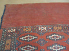 2.5' X 4' Antique Handmade Turkoman Tribal Wool Rug Cushion Case Yamud Soumak - Jewel Rugs