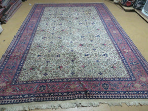 7' X 10' Semi Antique Handmade Turkish Sevas Kayseri Wool Rug Carpet Organic - Jewel Rugs