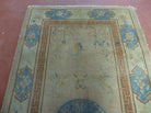 3' X 6' Vintage Handmade Chinese Art Deco Nichols Wool Rug Carpet Distressed - Jewel Rugs