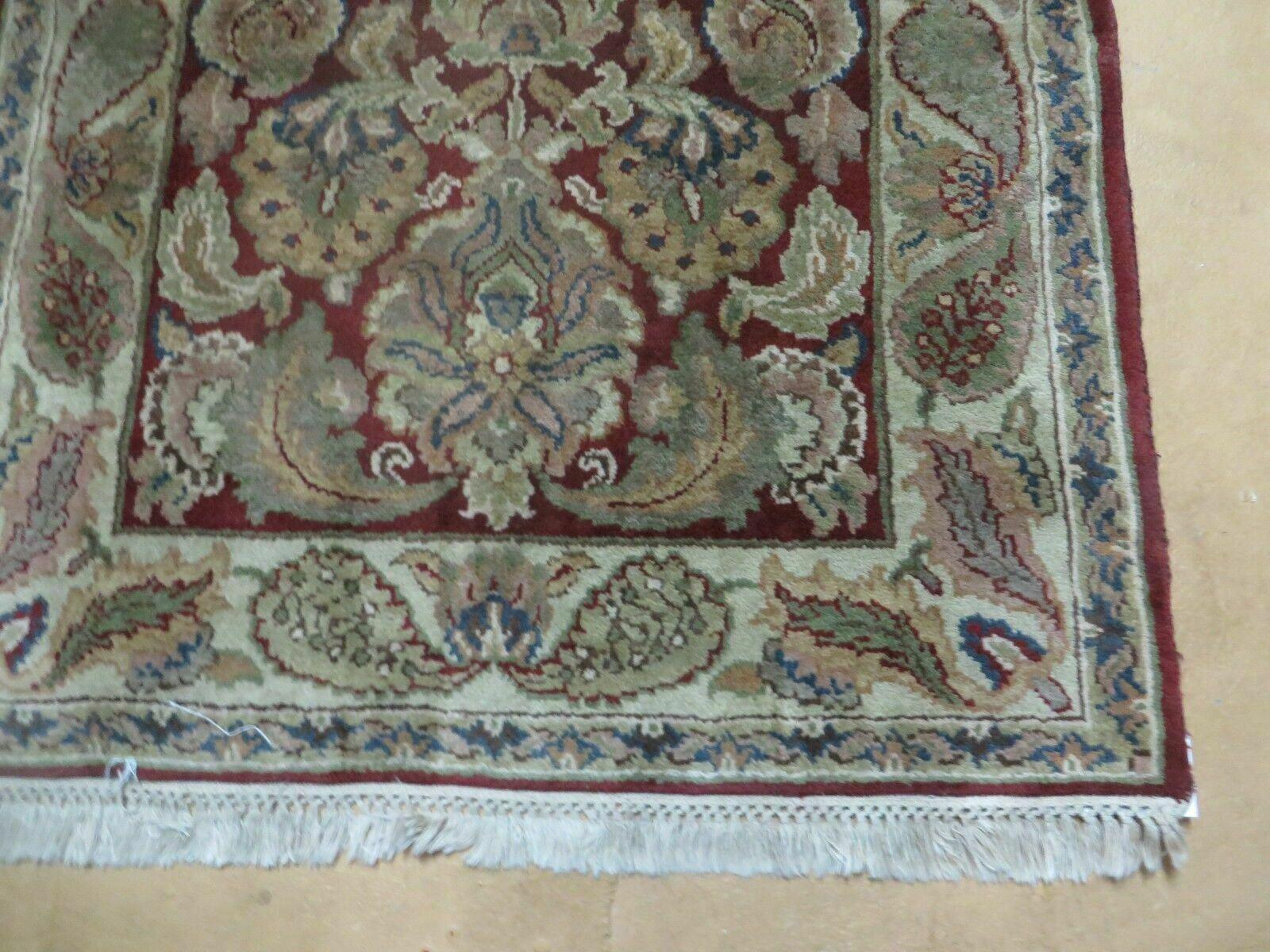 2' 7" X 4' Vintage Handmade India Wool Rug Veg Dyes Nice - Jewel Rugs