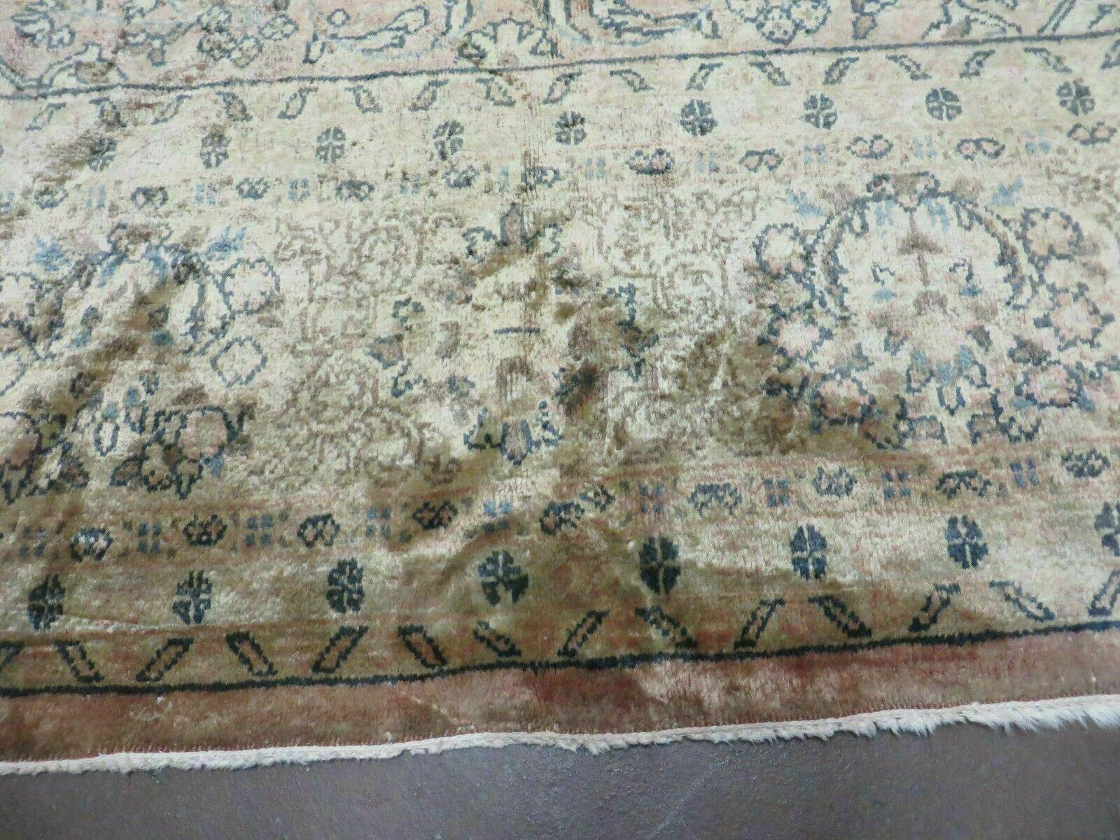 9' X 12' Antique Hand Knotted Made Indian Shiny Wool Rug Floral - Jewel Rugs