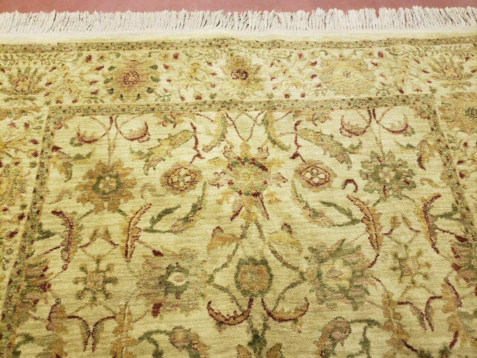 5' X 7' Vintage Machine Made Floral Oriental Wool Rug Nice Beige Traditional Style Home Décor - Jewel Rugs