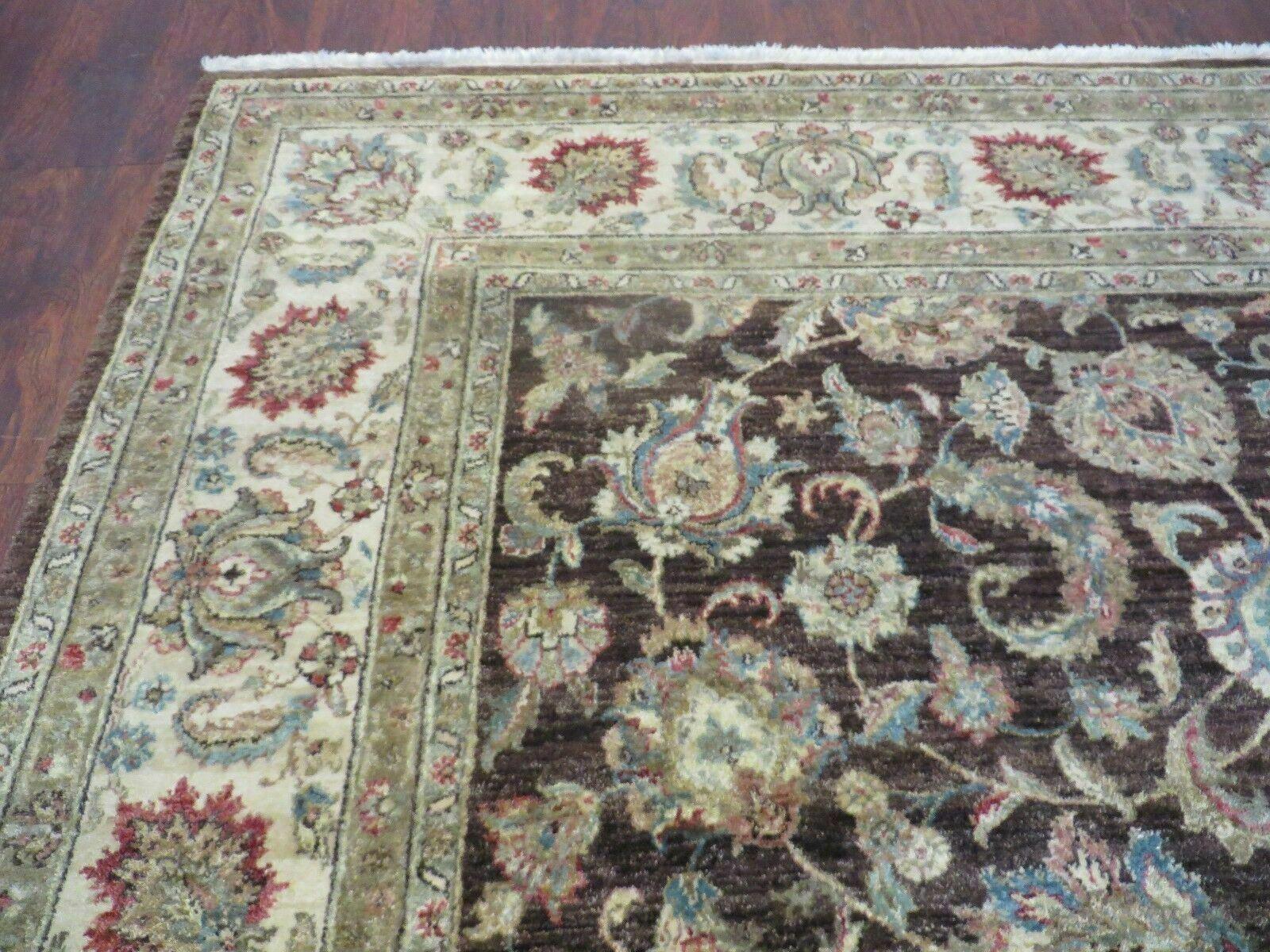 9' X 12' Vintage Handmade Peshavar Chobi Pakistani Floral Agra Wool Carpet Nice - Jewel Rugs