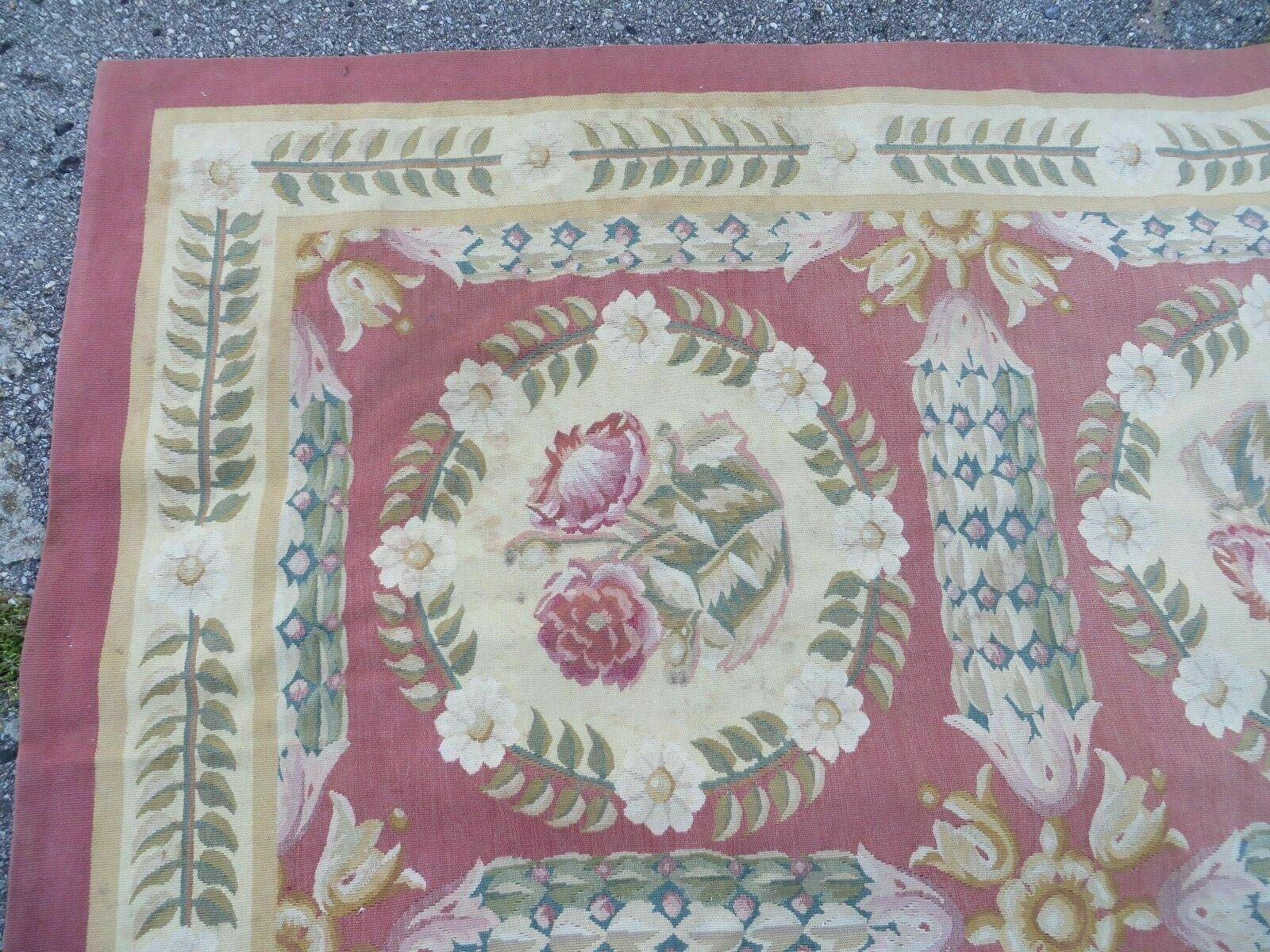 13' X 20' Handmade French Aubusson Weave Savonnerie Needlepoint Rug Nice # 785A - Jewel Rugs