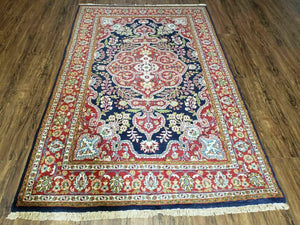 4' X 6' Vintage Handmade India Jaipur Floral Wool Rug Carpet Nice - Jewel Rugs