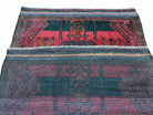 2' 10" X 4'6" Vintage Handmade Tribal Wool Rug Balouchi Rug Afghan Rug Red Black - Jewel Rugs