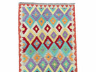 Colorful Kilim Runner Rug 2.5 x 10 Turkish Kilim Runner Chobi Runner Rug Diamond Kilim New Multicolor Kilim Wool Runner - Jewel Rugs