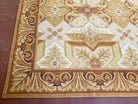 Needlepoint Rug 9x12 Aubusson Rug 9 x 12 French European Design Carpet Flat Handwoven Floor Carpet Hand-Knotted Flat Weave New 100% Wool - Jewel Rugs