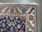 3' X 5' Vintage Handmade India Floral Oriental Wool Rug Nice Rug Blue # 401 - Jewel Rugs