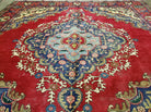 10' X 10' Antique Handmade Turkish Wool Rug Carpet Red Square Nice - Jewel Rugs