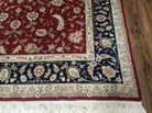 6' X 9' Vintage Fine Oriental Floral Handmade Wool Rug Vegetable Dyes Red Nice - Jewel Rugs