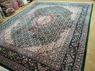 8' X 10' Vintage Fine Handmade India Jaipur Wool Rug Hand knotted Carpet Red - Jewel Rugs