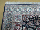 6' X 9' Handmade Fine Indian Traditional Wool Rug Carpet Vegetable Dyes Black - Jewel Rugs