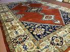 9' X 12' Vintage Fine Handmade India Oriental Wool Rug Hand Knotted Nice Red - Jewel Rugs